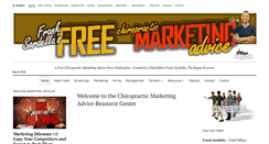 Desktop Screenshot of chiropracticmarketingadvice.com